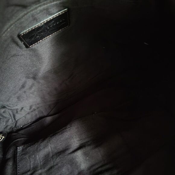 EUC FOSSIL BLACK GENUINE LEATHER SLING BAG MEDIUM - Picture 13 of 16